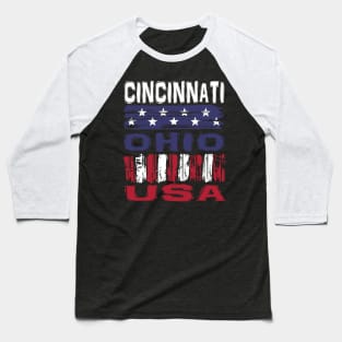Cincinnati Ohio USA T-Shirt Baseball T-Shirt